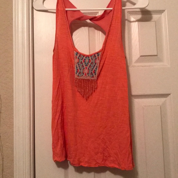 Coral AmericanEagle tank top - Picture 1 of 4